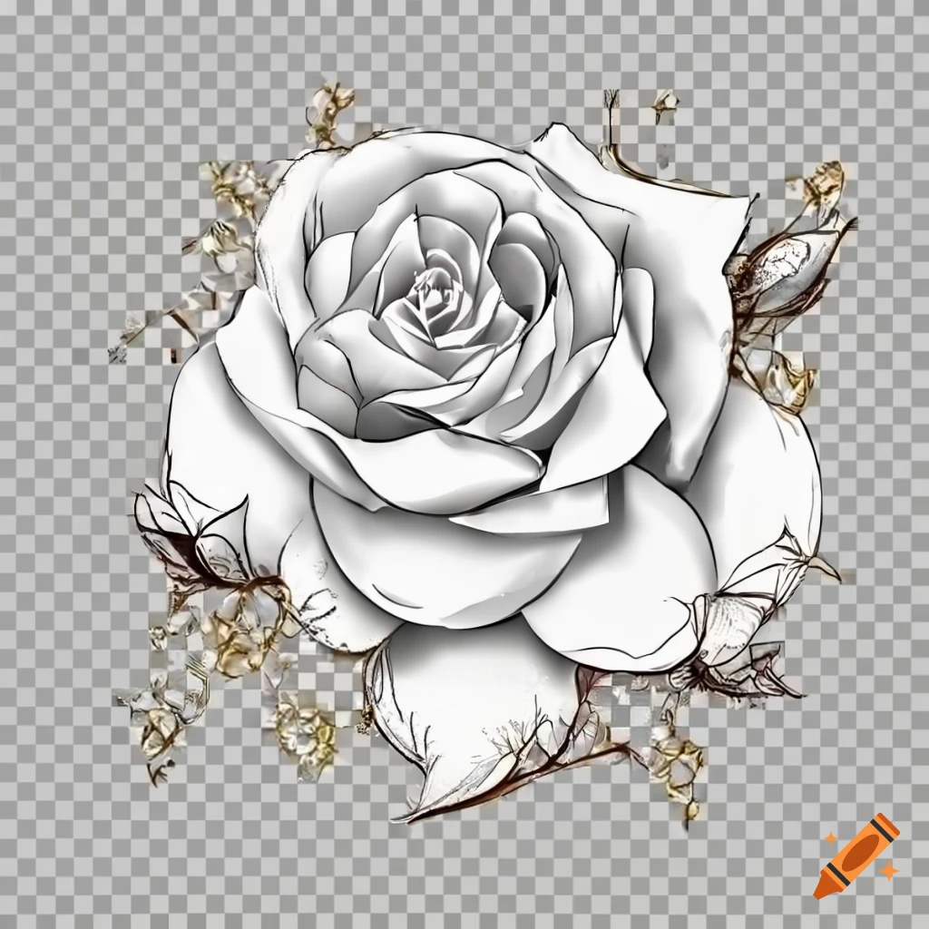 Gun Rose Tattoo PNG Transparent SVG Vector | OnlyGFX.com