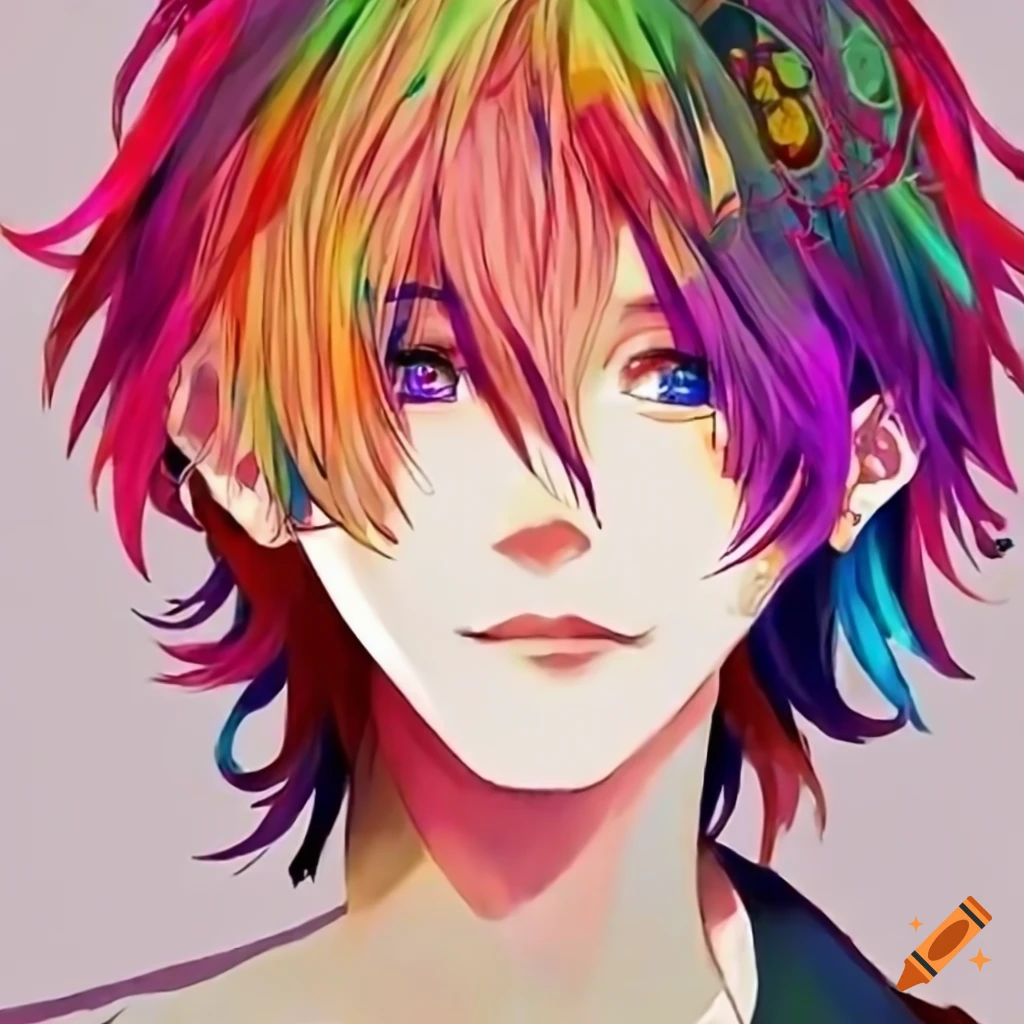 boys with colorful hair