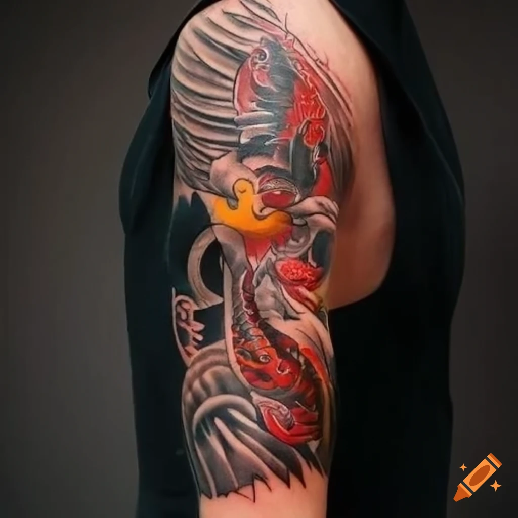 Tattoo uploaded by Aygul • Vibrant watercolor rooster tattoo with intricate  sketch details, beautifully done by Aygul on the lower leg. • Tattoodo