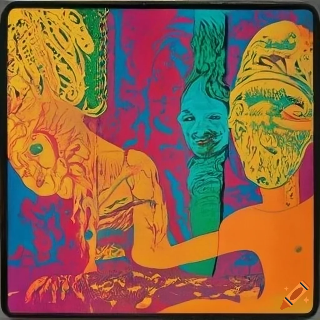 Mid 1960s psychedelic album cover