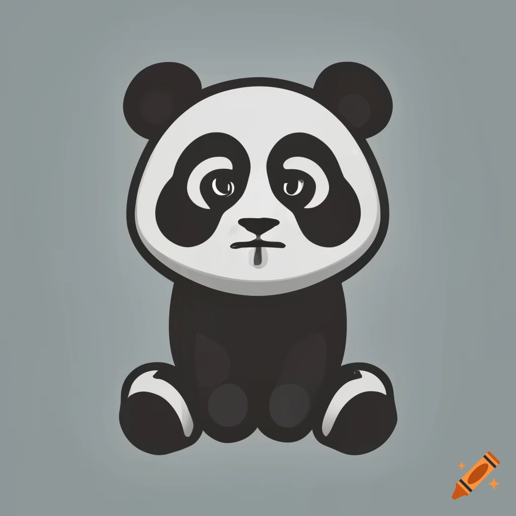Panda logo on Craiyon
