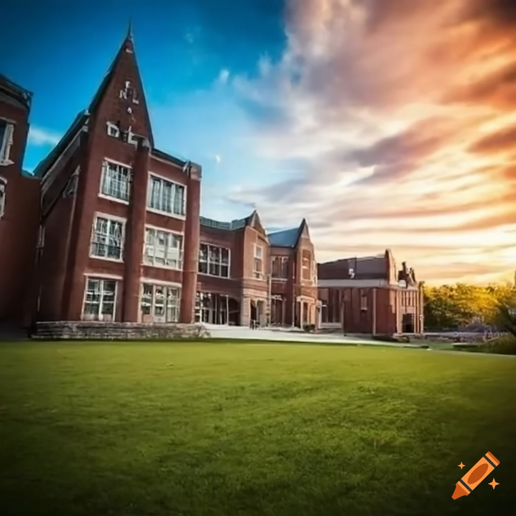 School campus on Craiyon
