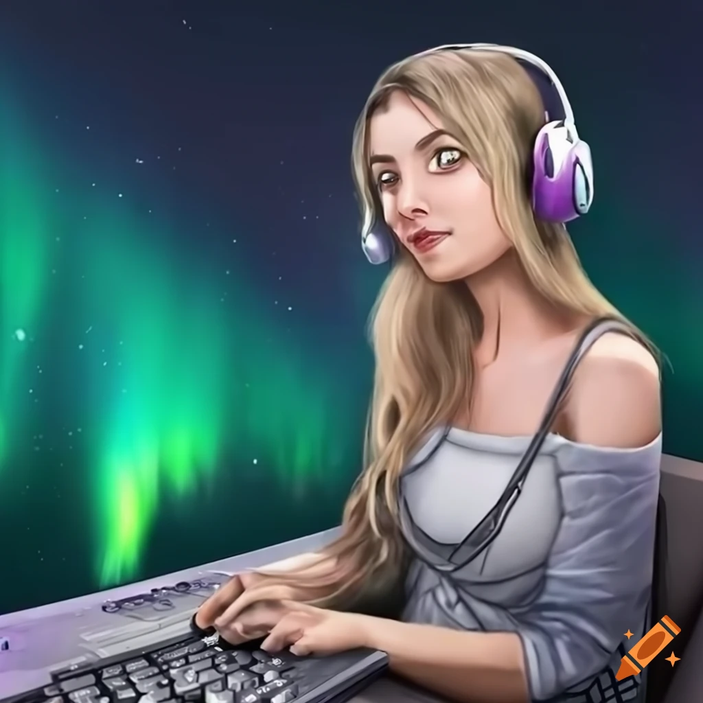 Headset best sale gamer girl