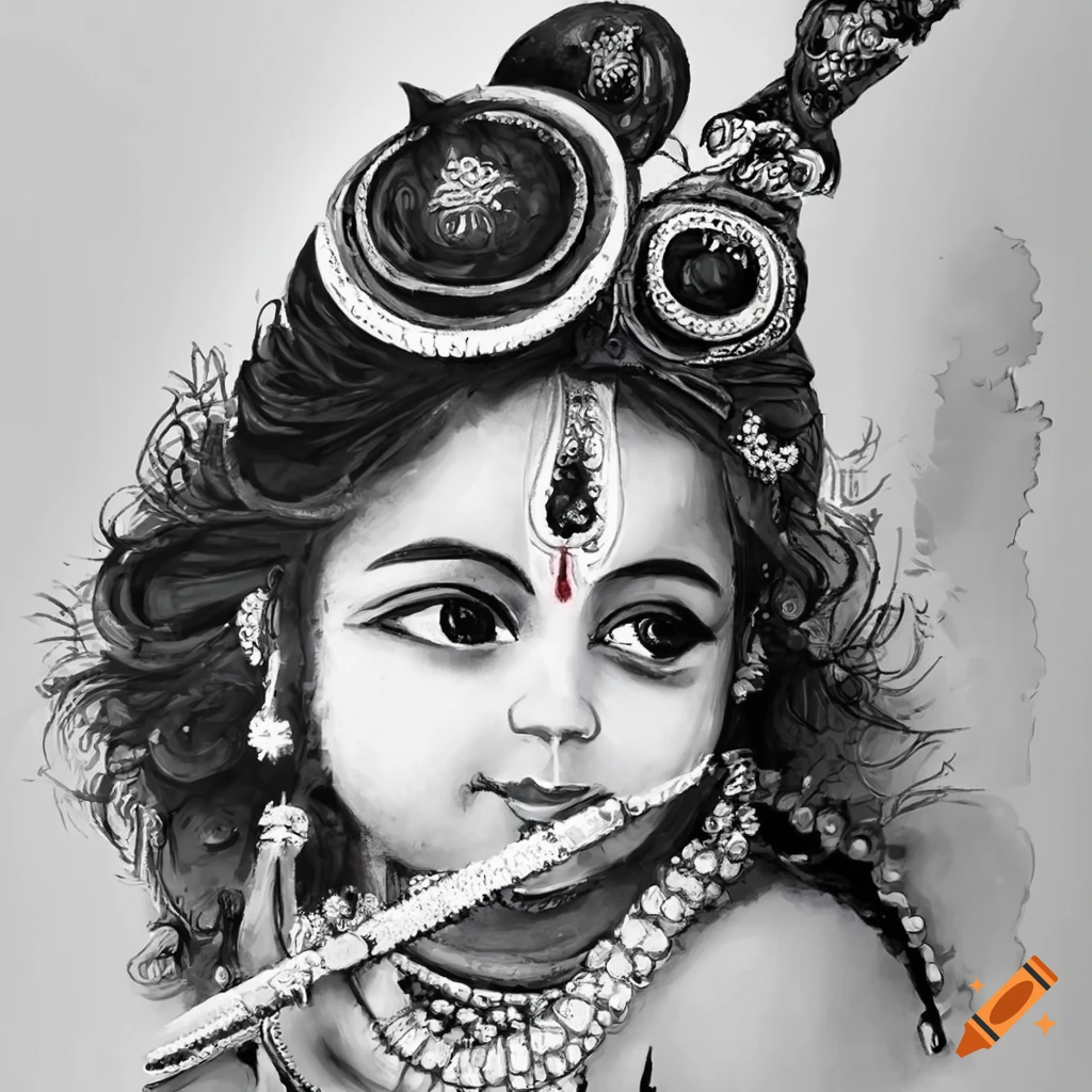 Radha Krishna Sketch, Dark Sketch, art work, lord, god, HD phone wallpaper  | Peakpx