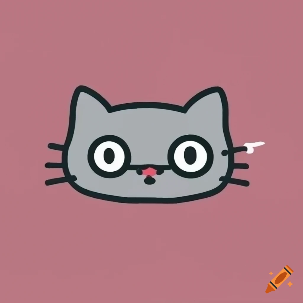 Super simple cat outline for an icon