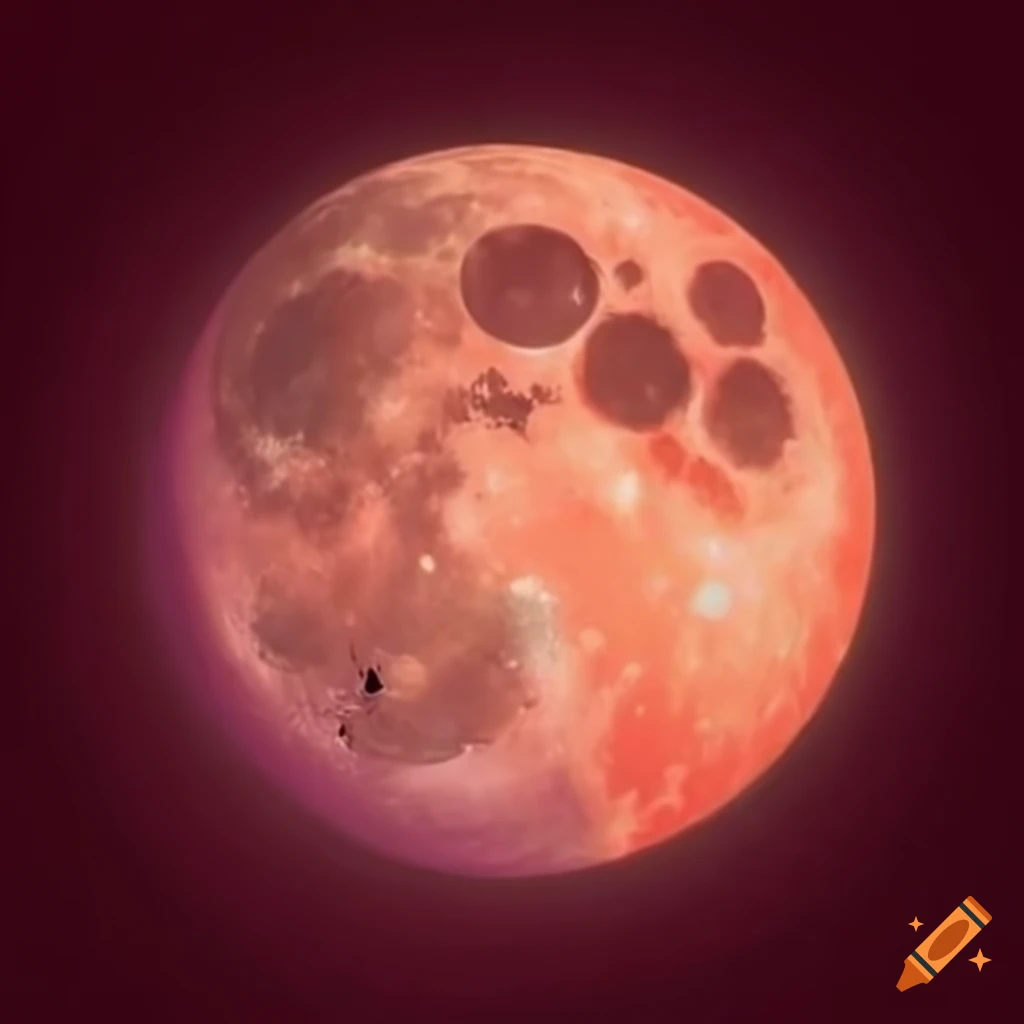 Beautiful aesthetic art of the menstrual cycle linked to the moon