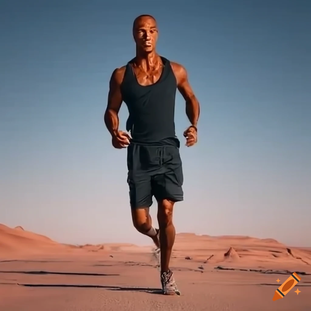 David goggins corriendo por el desierto