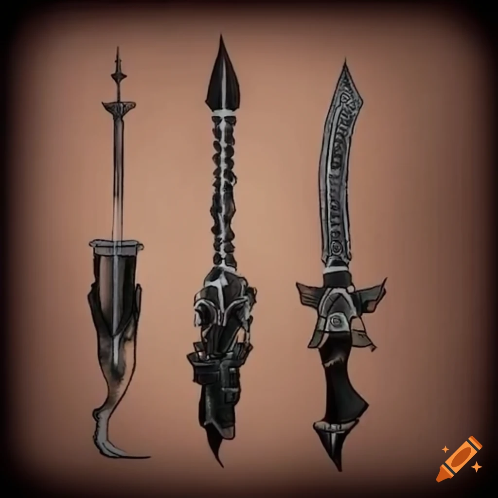 Inkbased weapons on Craiyon