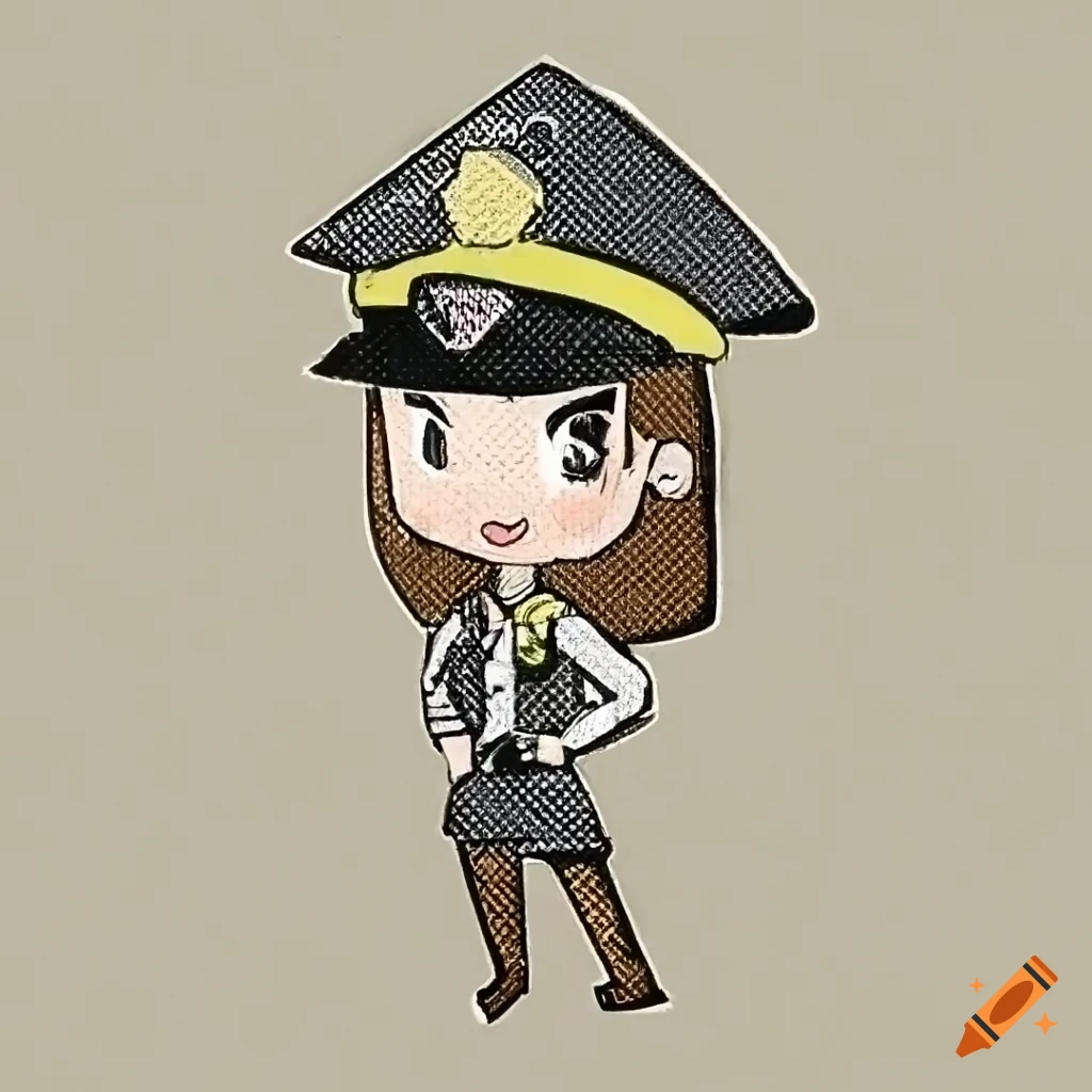 20+ Drawing Of A Female Police Uniform Stock Illustrations, Royalty-Free  Vector Graphics & Clip Art - iStock