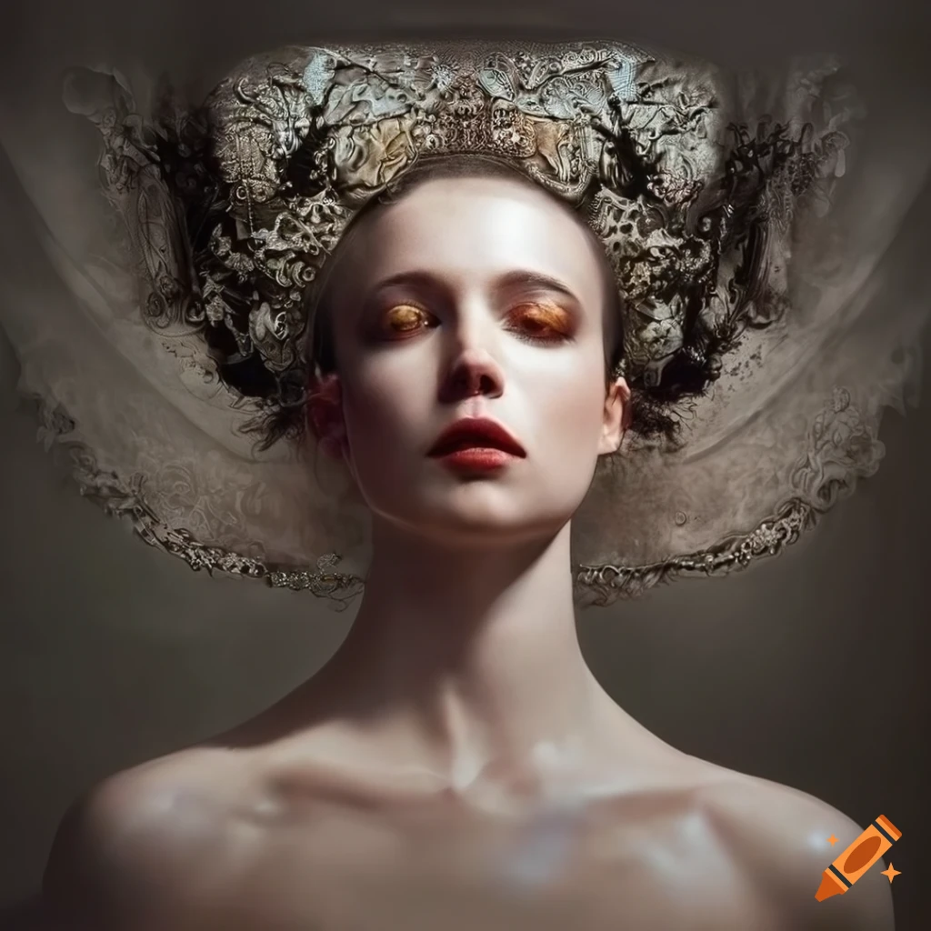 Alexander mcqueen, beautiful woman posing, warrior, karol bak