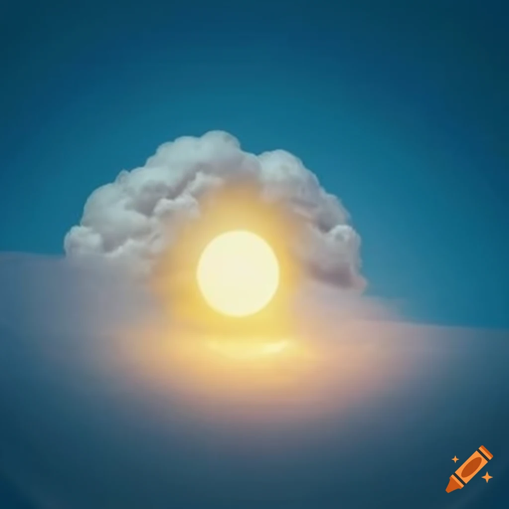 Sun and cloud on Craiyon