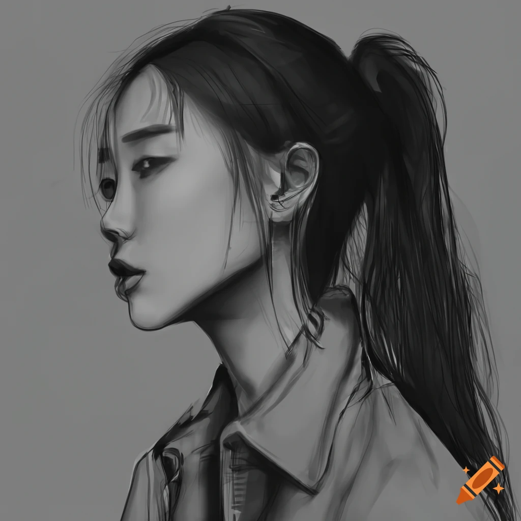 Ancient Korean girl in autumn (by Paper53) | Illustration, Drawings, Korean  girl
