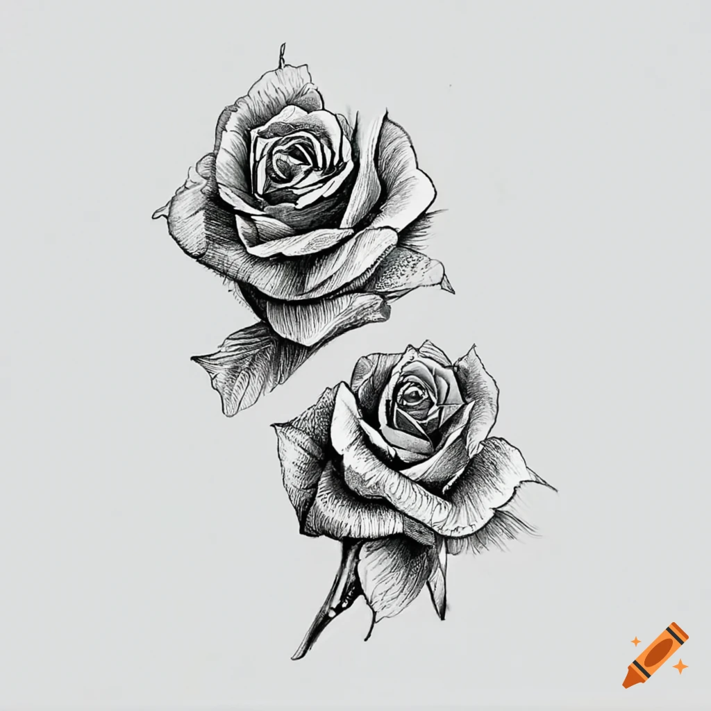 How to Draw Basic Traditional Rose Tattoo Designs by a Tattoo Aritist -  YouTube