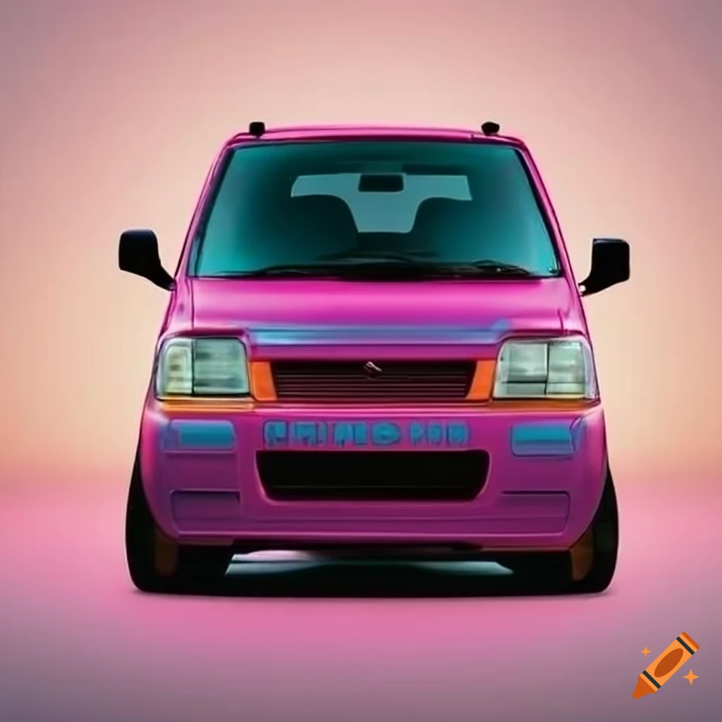 1997 suzuki wagon r wide of colorful lines