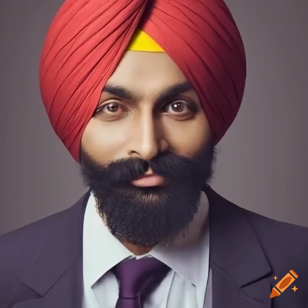 Studio Shot Of Young Bearded Indian Businessman Wearing Suit And Turban  Against Colored Background Stock Photo - Download Image Now - iStock