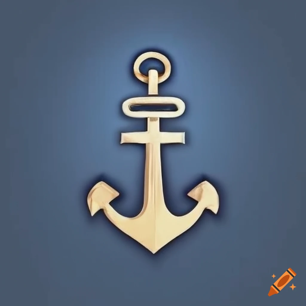 Navy anchor logo on Craiyon