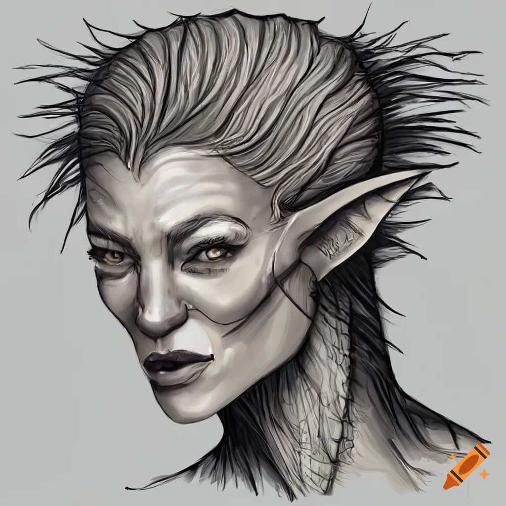 Realistic fantasy character portrait, humanoid species on Craiyon