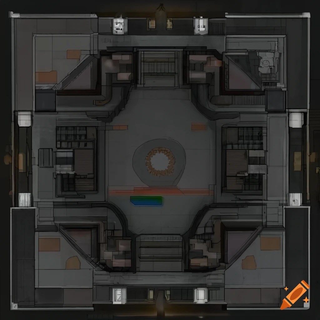 Scp foundation base top view