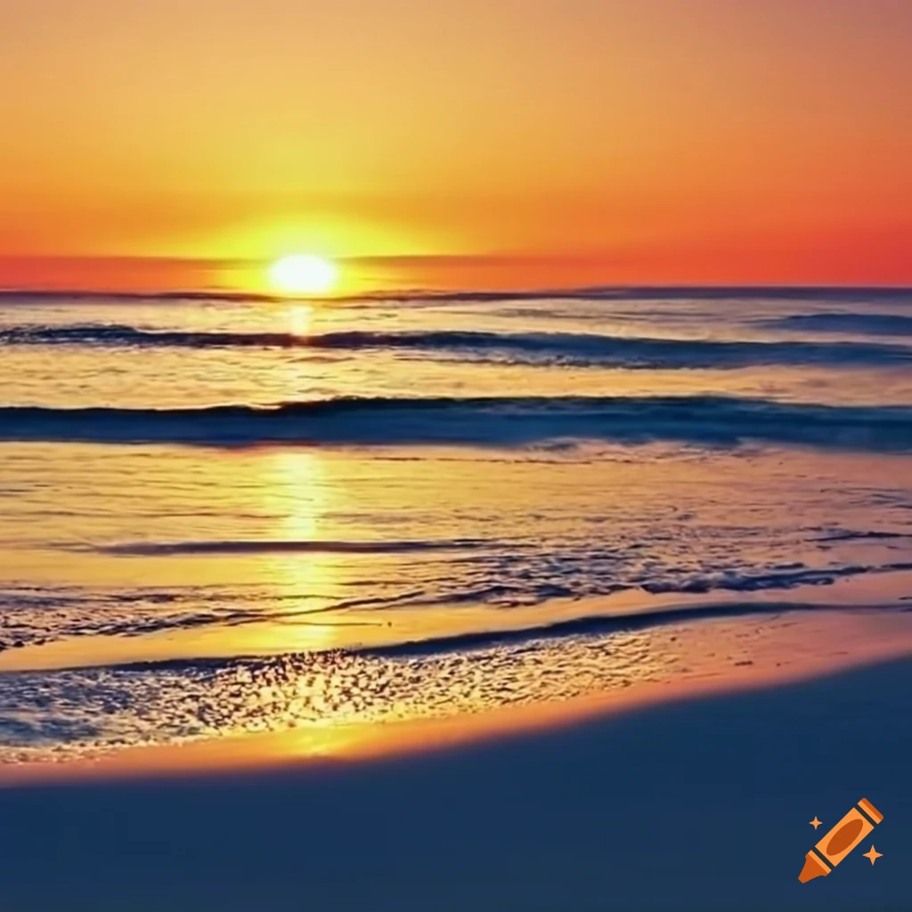 Sunrise on a beach