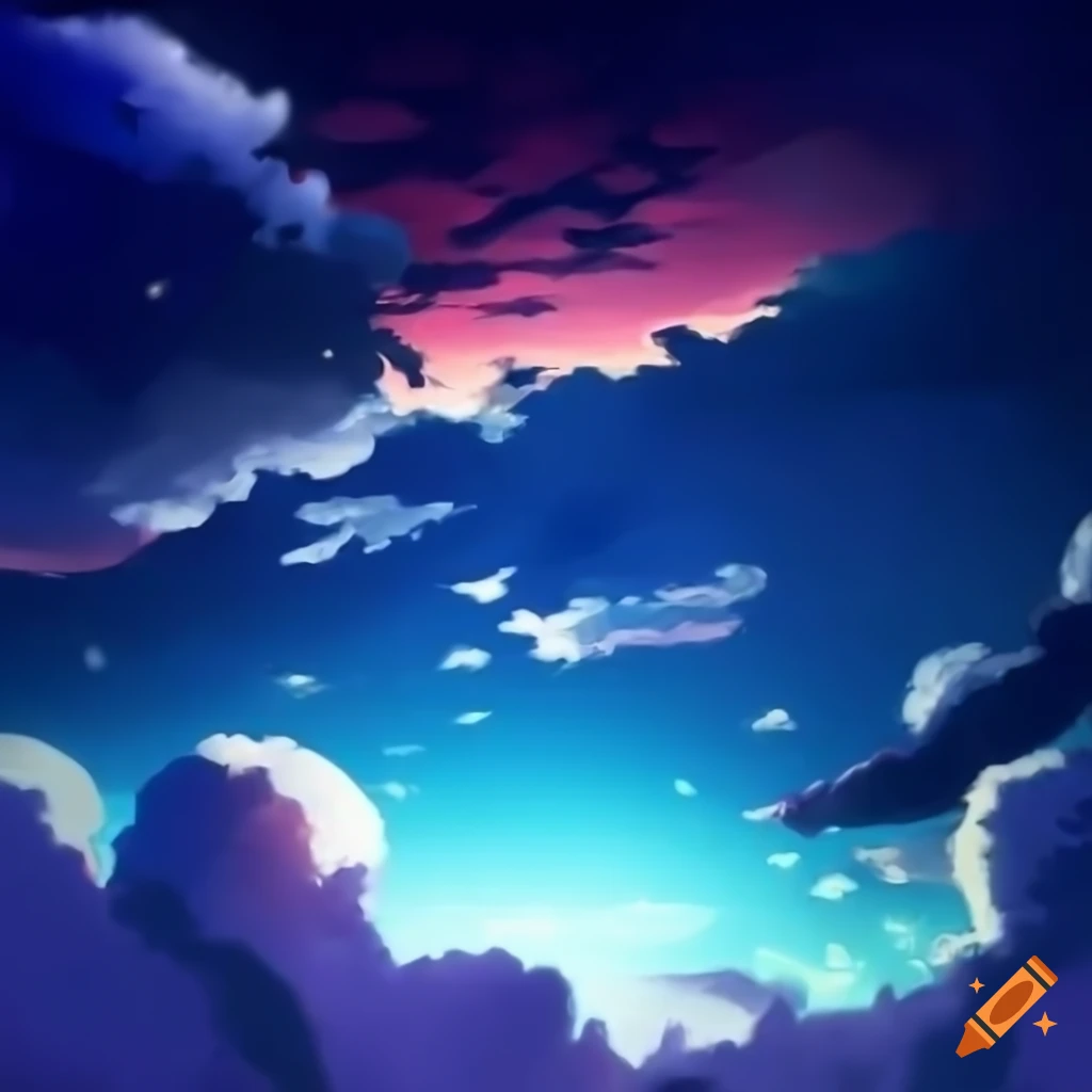 Anime sky cloud spring art illustration iPhone X Wallpapers Free Download