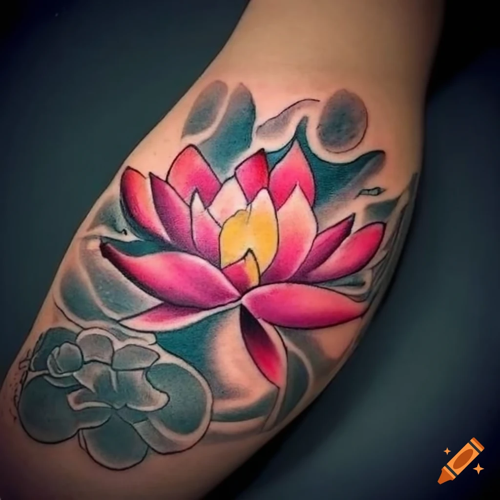 Strepik Lotus Tattoo – Tattoo for a week