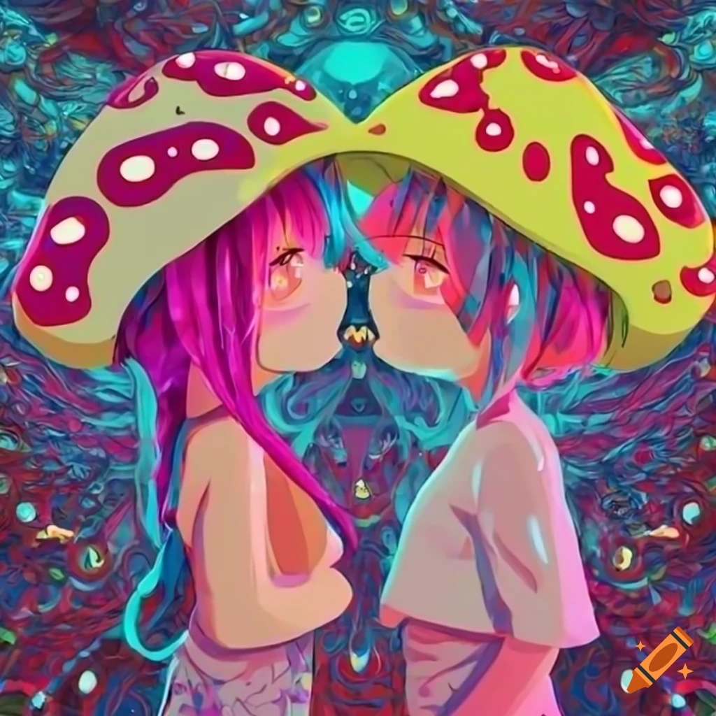 psychedelic anime girls by daniel costa 2