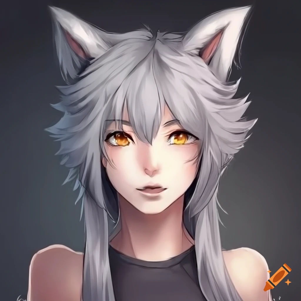 female wolf anime