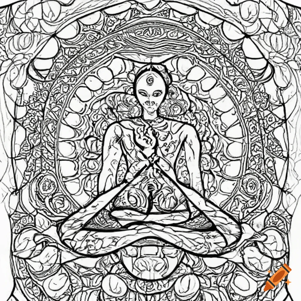 Yoga Asanas Coloring Page PNG Transparent Images Free Download | Vector  Files | Pngtree