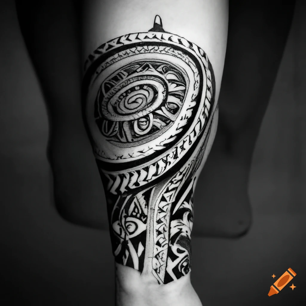 Polynesian tattoo design 