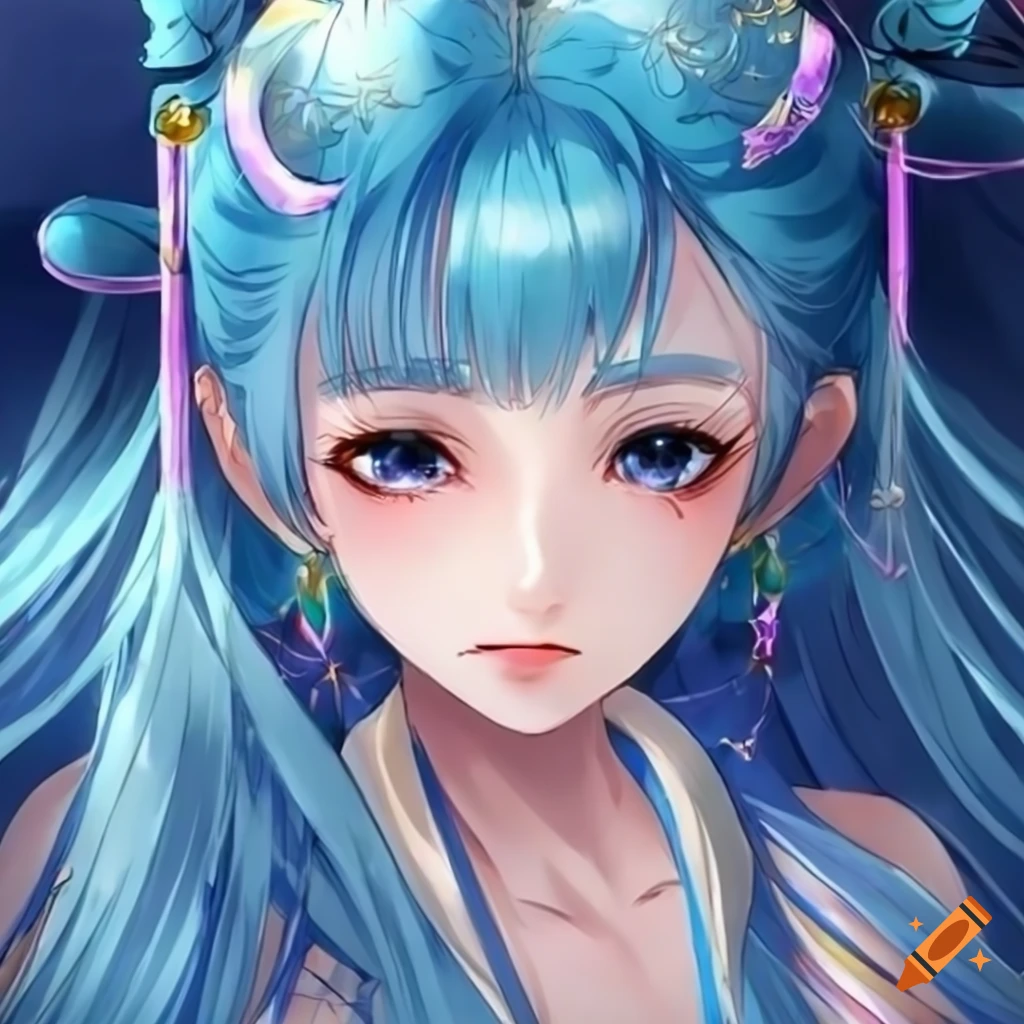 A gorgeous oriental princess (in her - AI Photo Generator - starryai
