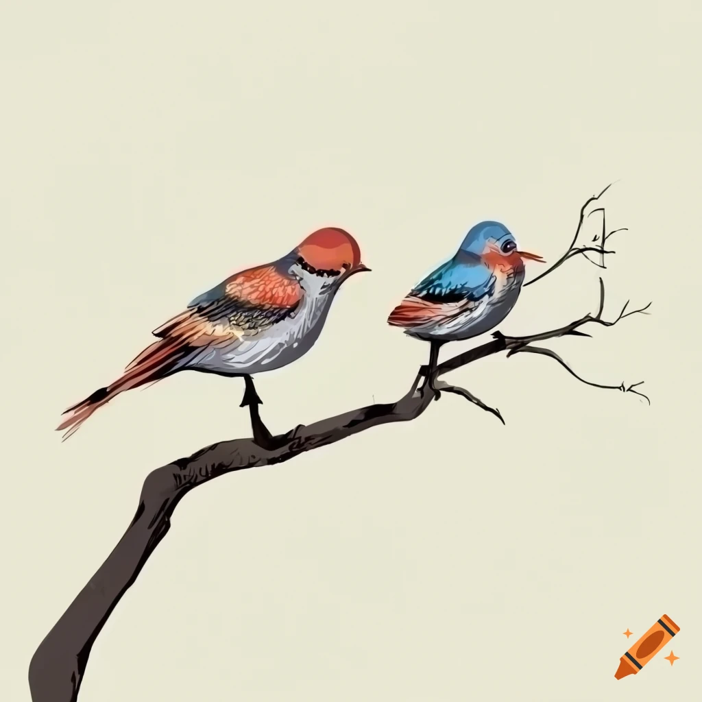 Birds Stand Tree Branches Metal Wall Decorations Wall Art - Temu