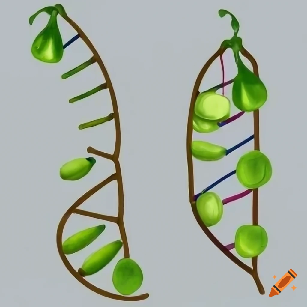 Pea Plant Life Cycle Illustration | AI Art Generator | Easy-Peasy.AI