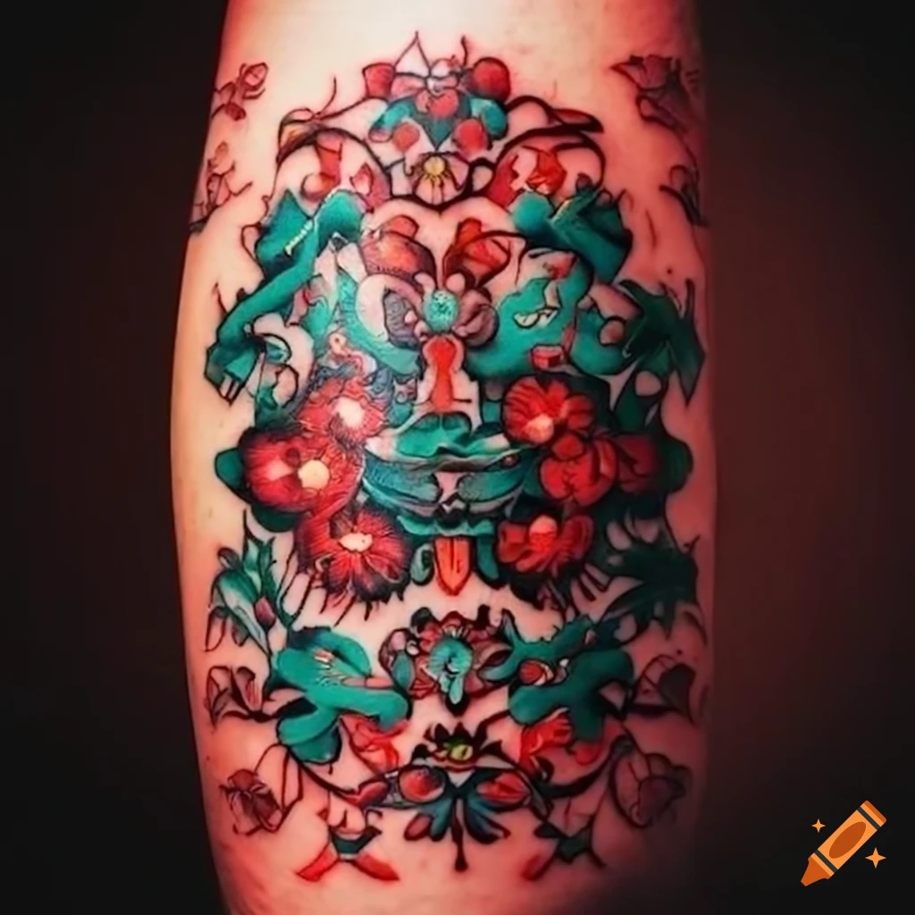 Intricate tattoo design celebrating hungarian culture and heritage on