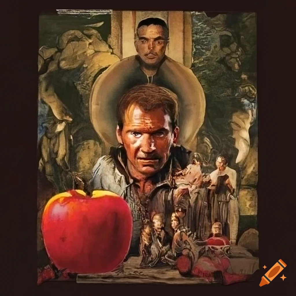Poster for an exciting movie, indiana jones the apple of eden, highly