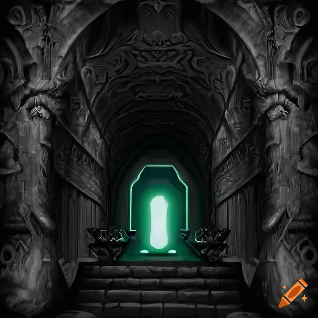Wallmaster ‘dungeon level’-style, hd zelda game, entrance, stunning focal-depth ...