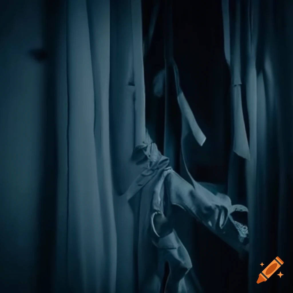 dark mood inside a closet with hidden graffiti spray bottle