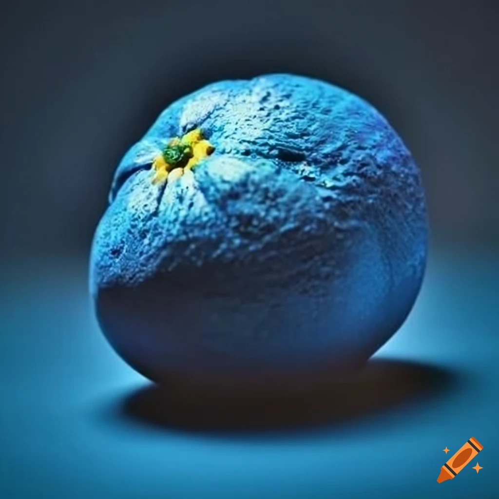 blue orange fruit