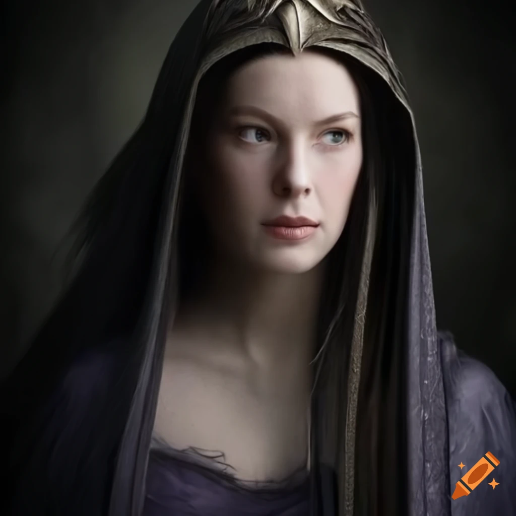 photorealistic portrait of Arwen from Lord of the Rings