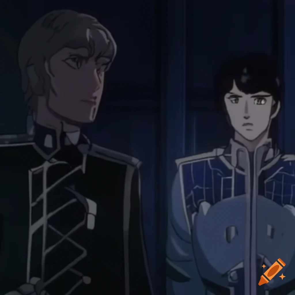 Lo-fi aesthetic scene from Legend of the Galactic Heroes