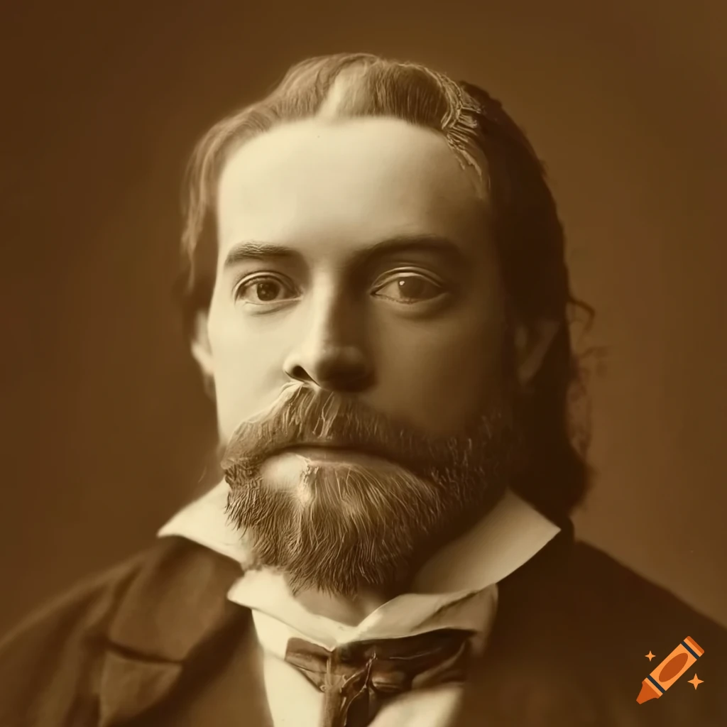sepia portrait of a 19th century man