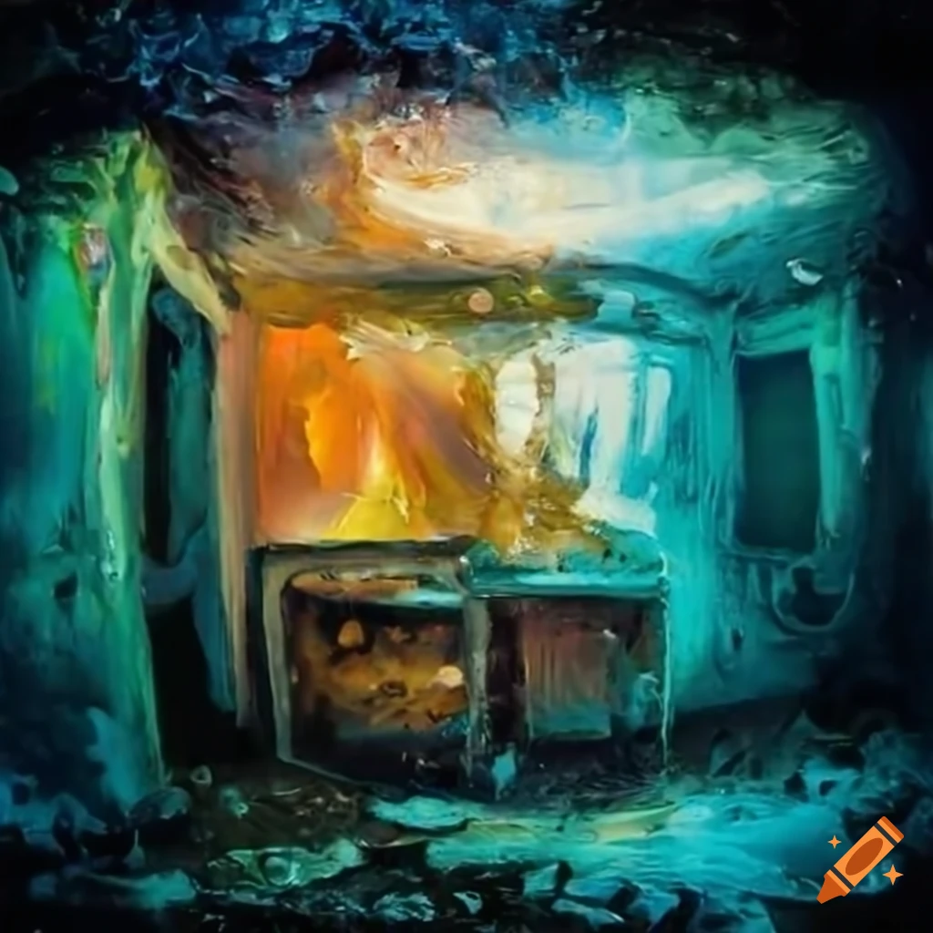decay of an underwater white hotel near a hydrothermal vent