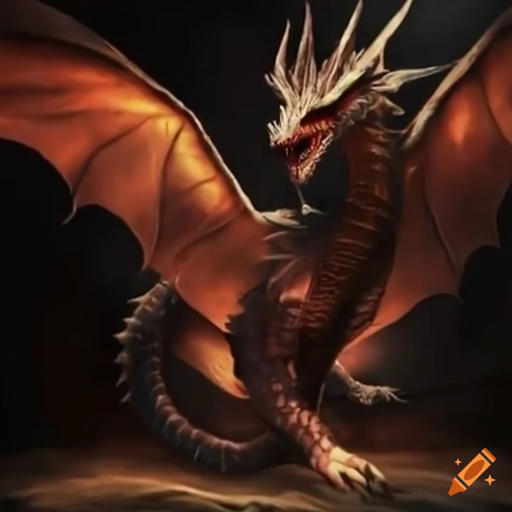 illustration of a dragon saving a human
