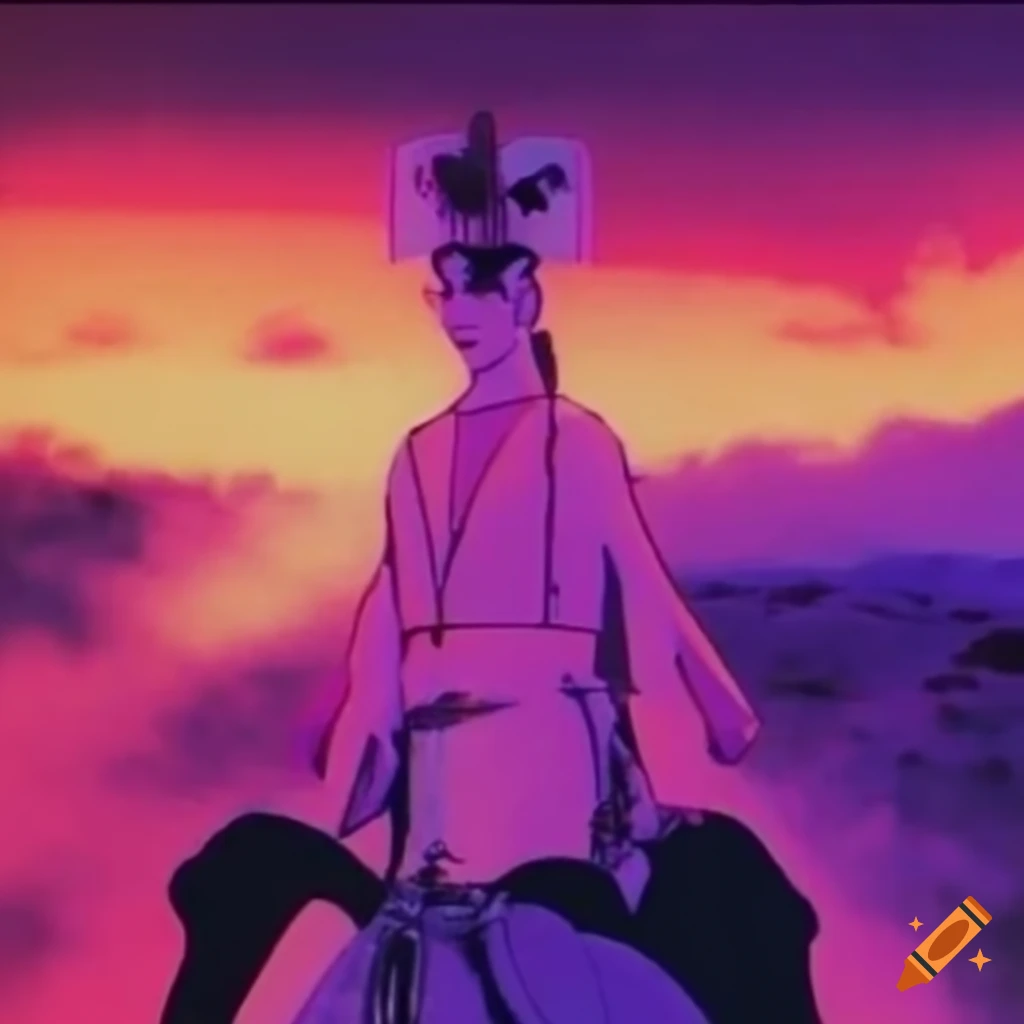 Lo-fi aesthetic scene from Super Dimension Cavalry Southern Cross