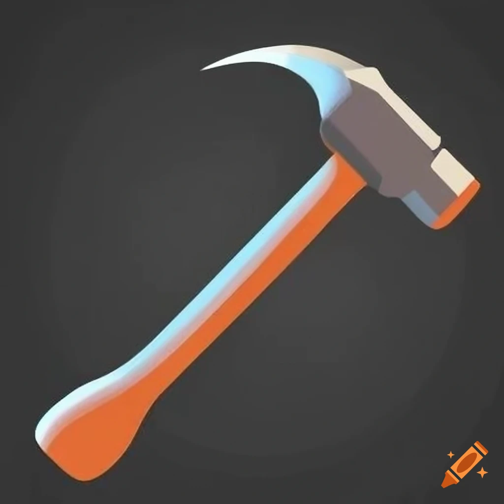 stencil art of a hammer and screwdriver