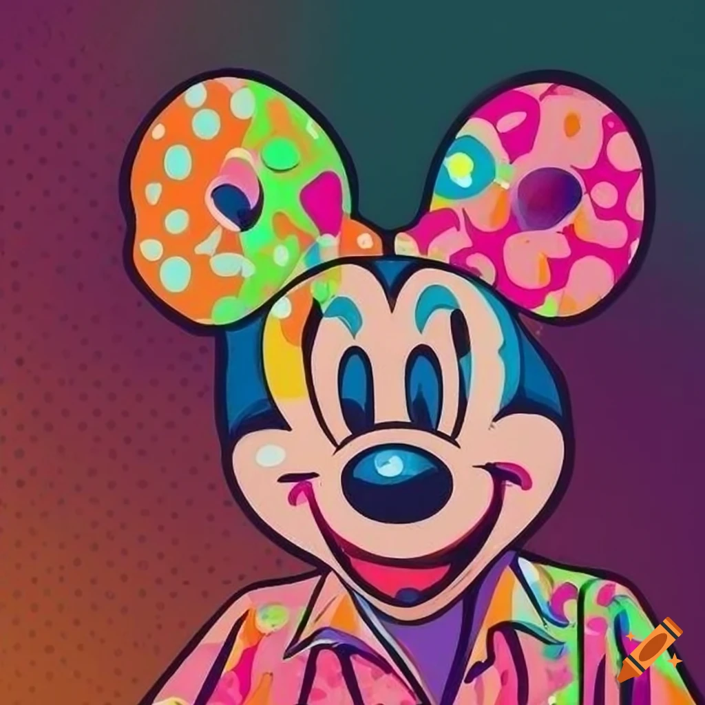 vintage pop art of Minnie Mouse