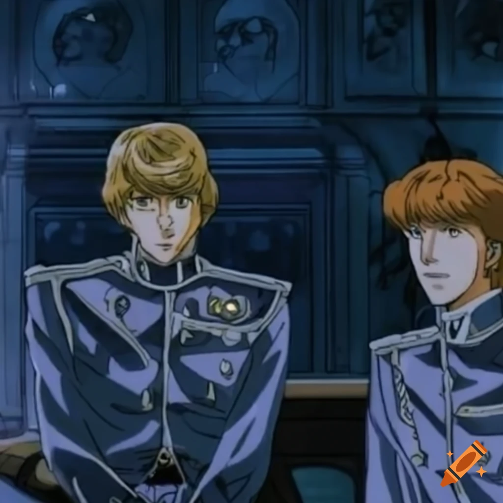 Lo-fi aesthetic scene from Legend of the Galactic Heroes