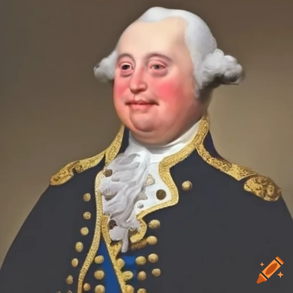 portrait of George Washington with Down syndrome