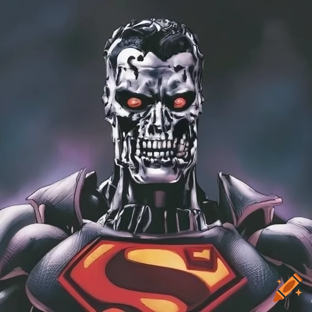 Fusion of superman and the terminator on Craiyon