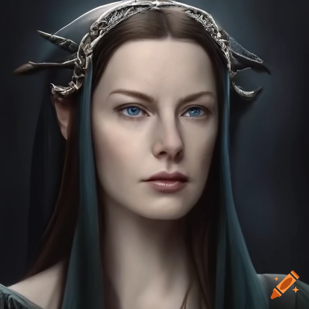 photorealistic portrait of Arwen from Lord of the Rings