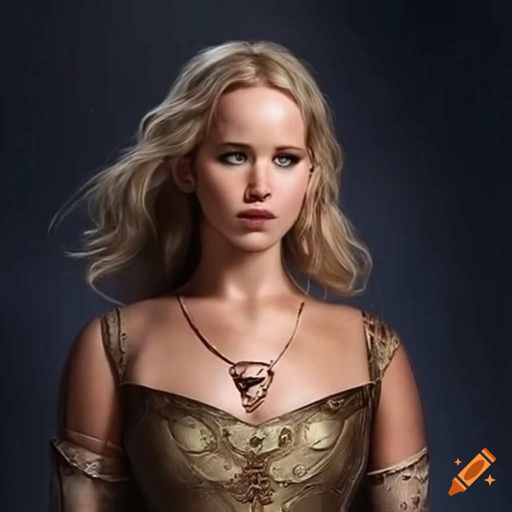 Jennifer Lawrence in medieval attire